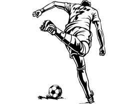 Wall Stickers - Football Player