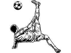Stickers Muraux - Joueur Football