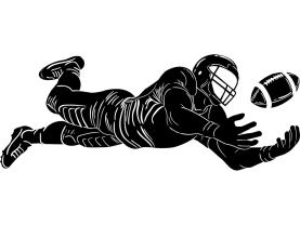 Wall Stickers - American Football Player