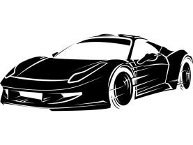 Vinil Decorativo - Carro de Corridas