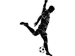 Veggklistremerker - Fotballspilleren