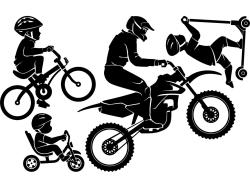 Wall Stickers - Motocross