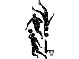 Adesivi Murali - Giocatori Pallacanestro (Kit)