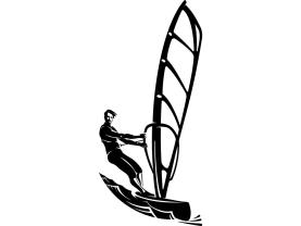 Muurstickers - Windsurf
