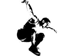 Stickers Muraux - Pratiquant de Parkour