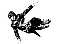 Stickers Muraux - Pratiquant de Parkour