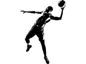 Väggdekor - Basketspelare