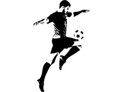 Veggklistremerker - Fotballspilleren