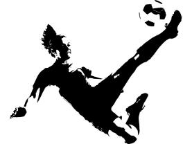 Väggdekor - Fotbollsspelare
