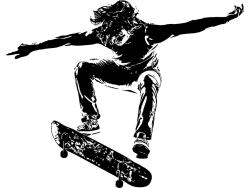 Väggdekor - Skateboardåkare