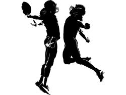 Veggklistremerker - Fotballspilleren Amerikansk Fotball