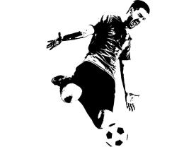 Stickers Muraux - Joueur de Football