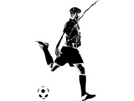Wall Stickers - Soccer Player