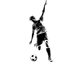 Stickers Muraux - Joueur de Football
