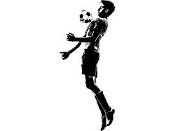 Veggklistremerker - Fotballspilleren