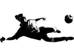 Veggklistremerker - Fotballspilleren