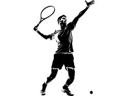 Wall Stickers - Tennis Player