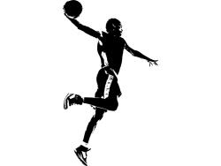 Stickers Muraux - Joueur de Basket-Ball
