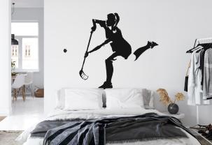 Kvindelig Floorballspiller