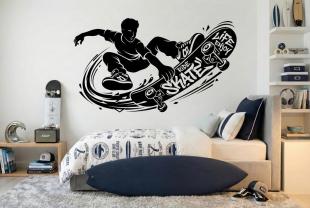 Skater Performing an Aerial Trick