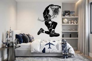 Basketball Player in Slam Dunk