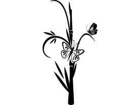 Wall Stickers - Butterflies & Bamboo