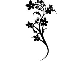 Adesivi Murali - Giapponese Floreale
