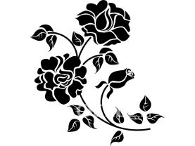 Vægklistermærker - Rose