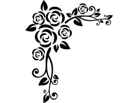 Wandtattoos - Rose