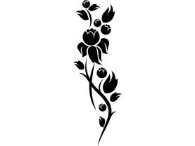Vægklistermærker - Blomster