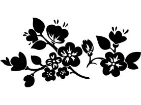 Vægklistermærker - Blomster