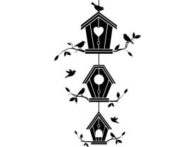 Wall Stickers - Birdhouse