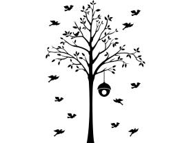 Muurstickers - Boom & Vogels