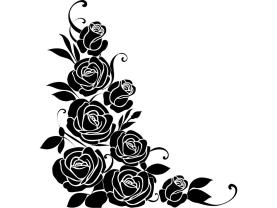 Muurstickers - Roos