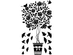 Adesivi Murali - Albero con uccelli