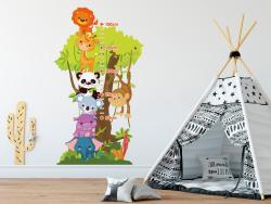 Kids Growth Chart with Jungle Animals
