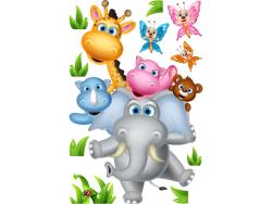Muurstickers voor Kinderen - Dieren Oerwoud
