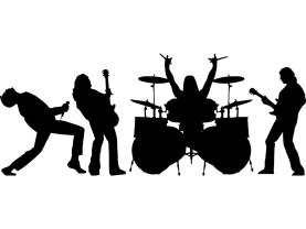 Wandtattoos - Rockband