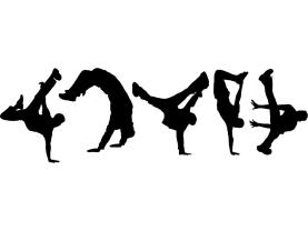 Veggklistremerker - Breakdance (Kit)