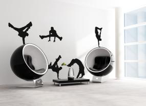 Veggklistremerker - Breakdance (Kit)