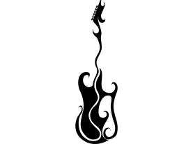 Stickers Muraux - Guitare Électrique