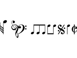 Veggklistremerker - Musikalske Noter