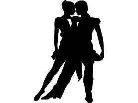 Vinil Decorativo - Casal Dançarinos Tango