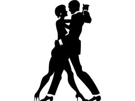 Vinil Decorativo - Dançarinos Tango