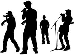 Veggklistremerker - Rap Sangeren