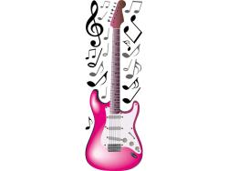 Stickers Muraux - Guitare Électrique