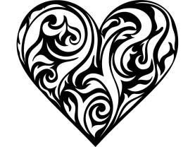 Stickers Muraux - Amour Coeur
