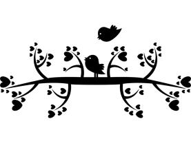 Wandtattoos - Lieben Vögel