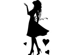 Wall Stickers - Romantic Girl