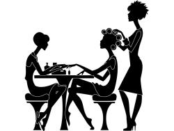 Wall Stickers - Hair Salon Manicure